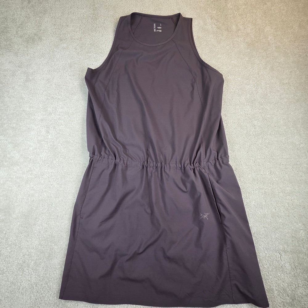 Arc'teryx Contenta Dress Women's Large Dark Plum Gray Sleeveless - Picture 2 of 8